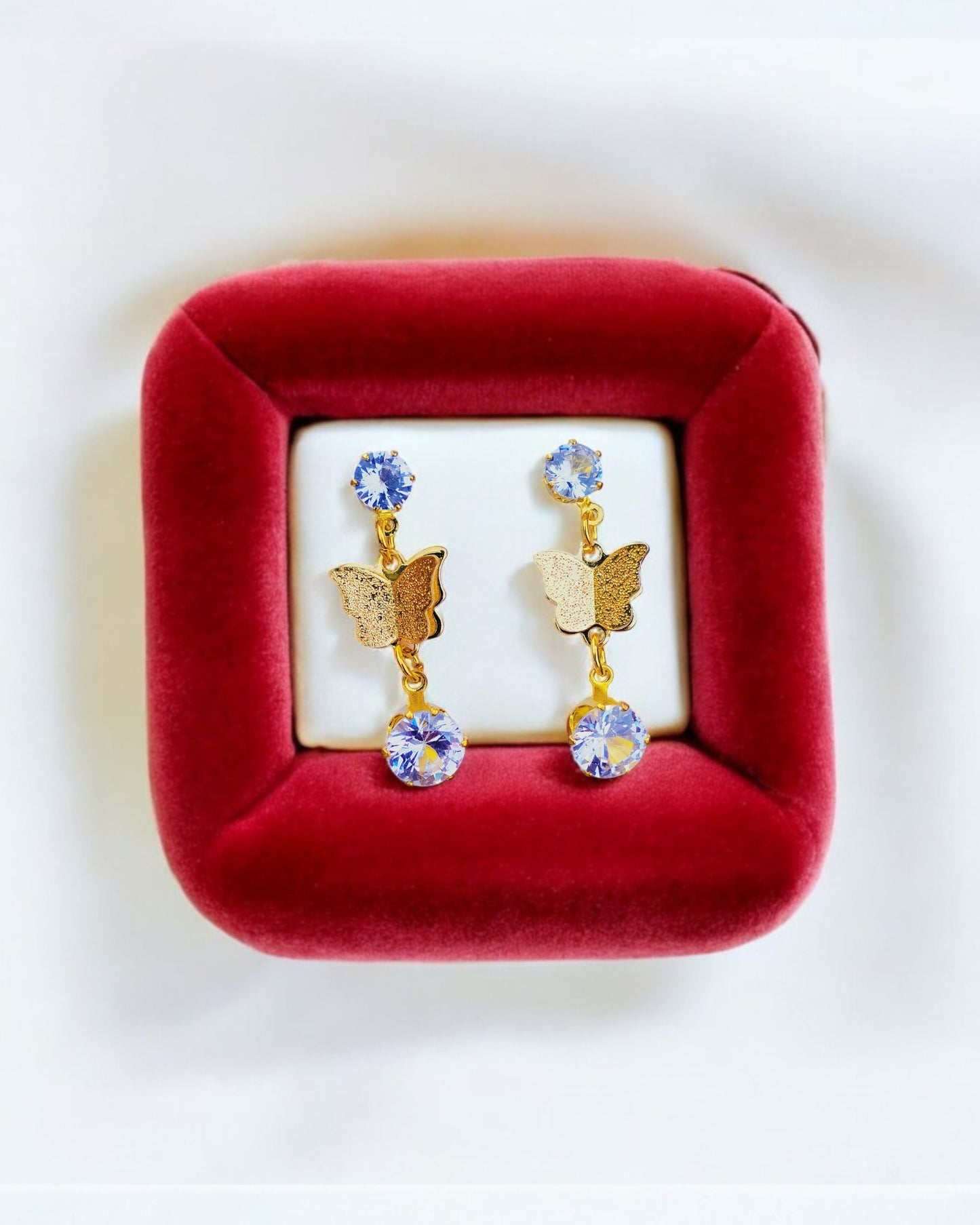 Golden Wings Sparkle Earrings