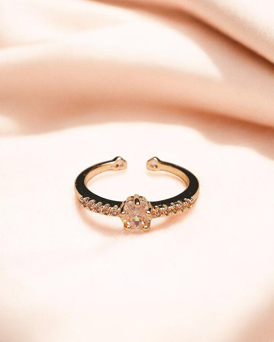 Pushpika – Rose Gold Bloom Ring